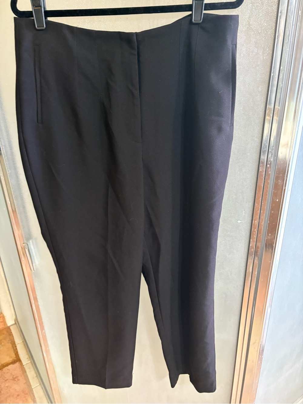 Nine West Black Mid Rise Skinny Tailored Cropped Trousers